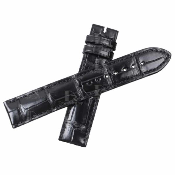 Custom handmade replacement alligator leather straps for Maurice Lacroix Les Classiques watch bands