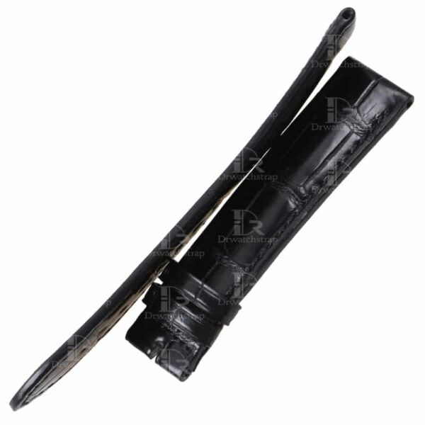 Custom handmade replacement alligator leather straps for Maurice Lacroix Les Classiques bands