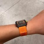 Custom blue leather strap for Cartier Roadster watch band - Cartier Roadster on Wrist