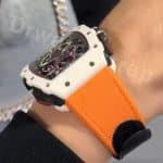 Gray grey alligator leather Watch Strap for Cartier Roadster Review