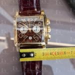 Custom leather strap for Franck Muller Long Island watch strap