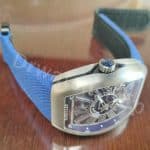 Custom orange elastic watch band for Richard Mille 1