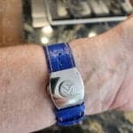 IWC Ingenieur blue alligator leather strap