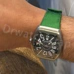 White America Alligator leather watch band strap fot Franck Muller CASABLANCA 8880 color dreams wristwatch