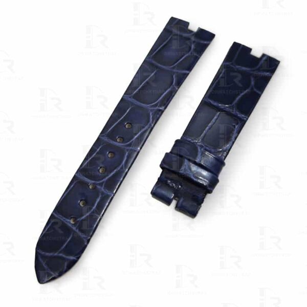 Handmade Blue alligator watch band for Van Cleef & Arpels Poetic Complications strap Handmade Blue alligator watch band for Van Cleef & Arpels Poetic Complications strap
