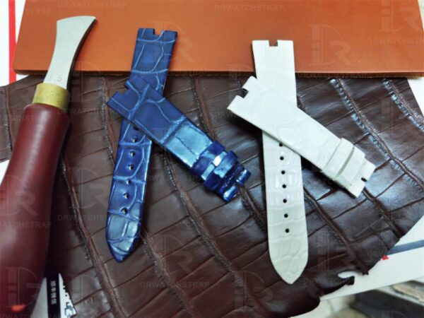 Custom handmade alligator watchbands for Van Cleef & Arpels Poetic Complications straps Custom handmade alligator watchbands for Van Cleef & Arpels Poetic Complications straps
