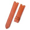 Custom handmade calfskin orange leather replacement watch band for Patek Philippe Ellipse straps
