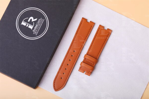 Brown calfskin leather strap for Patek Philippe Ellipse