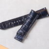 Handmade-custom-blue-alligator-leather-strap-for-Patek-Philippe-5524R-watch-band