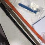 Hermes leather double wrap strap