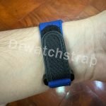 Custom black rally leather strap for Chopard Mille Miglia watch band replacement