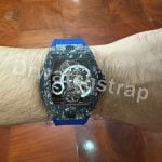 Sailcloth replacement watch band for Blancpain Fifty Fathoms watch strap