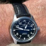 IWC Pilot Mark XVI Black alligator leather watch band IW326601 (1)