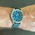 IWC Pilot Mark XVIII Black calfskin leather watch band IW326501 (2)