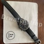 Custom black velcro strap for Cartier Santos de Large watch band for sale (1)