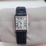Leather watch band for Cartier Tank & Ronde Solo de Cartier
