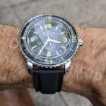 Hublot 645 42mm with blue velcro watch band (2)