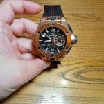 Custom handmade Green Velcro watch band for Hublot Big Bang