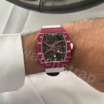 Custom handmade 20mm 21mm Elastic watch band yellow orange green black white replacement for Swatch Omega Speedmaster strap and Rolex