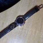 Handcrafted crocodile watch band for Zenith ELITE ACADEMY ELPRIMERO black leather strap - Customized