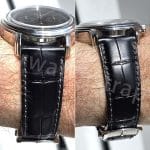 Custom handmade red crocodile leather strap for Zenith ELITE STAR watch band