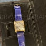 Franck Muller Vanguard strap brown alligator leather watch band