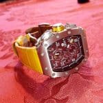 Customized Richard Mille elastic strap blue green white Nylon watch band fit RM 035 030 055 011 067