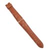 Custommade handcrafted replacement Belly-Scale brown alligator watchbands for Chopard L U C leather strap
