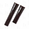 Custom handmade alligator brown replacement leather watch bands for Tag Heuer Carrera Heritage watches