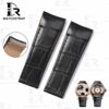 Buy Curved end custom black alligator leather watch strap for Corum Bubble Casino watch band for sale (1) Buy Curved end custom black alligator leather watch strap for Corum Bubble Casino watch band for sale (1)