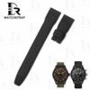 Buy Custom Black nylon fabric for IWC Textile Strap Pilot 20mm 21mm 22mm replacement watch band (1)
