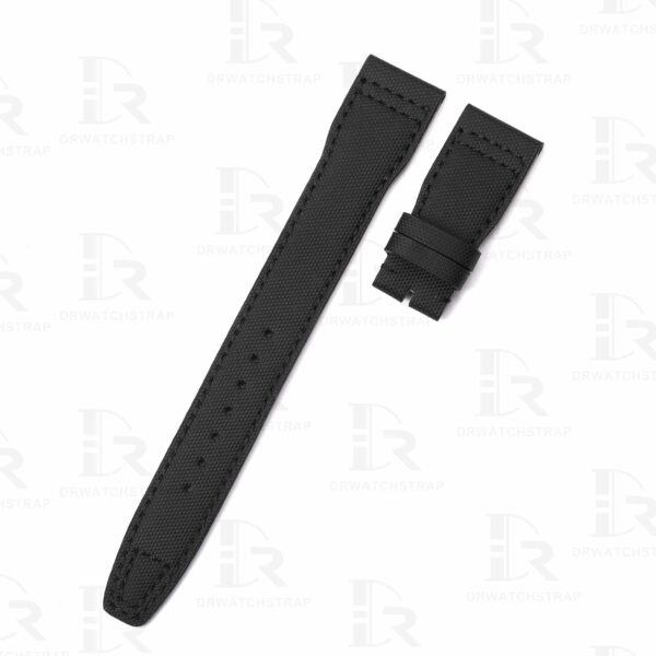 Buy Custom Black nylon fabric for IWC Textile Strap Pilot 20mm 21mm 22mm replacement watch band (2)