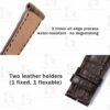 Buy Custom handmade replacement Dark Brown leather watch band for Patek Philippe Grand Compalication 5905R straps (3)