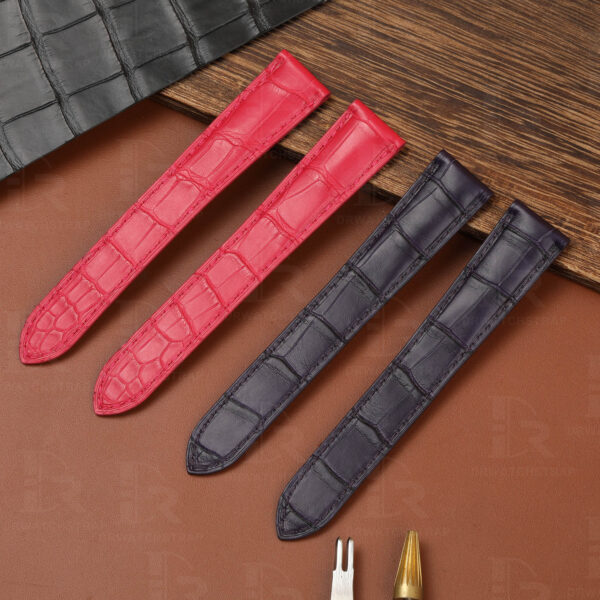 Buy custom Cartier Tank leather watchstraps 16mm 18mm 20mm 23mm handmade for sale