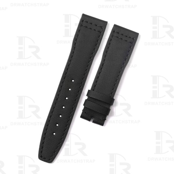 Custom IWC Top Gun Black canvas nylon strap 20mm 21mm 22mm (1)
