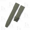 Custom Oliver Green Canvas Leather IWC Pilot 21mm 22mm IWC Textile Strap Pilot