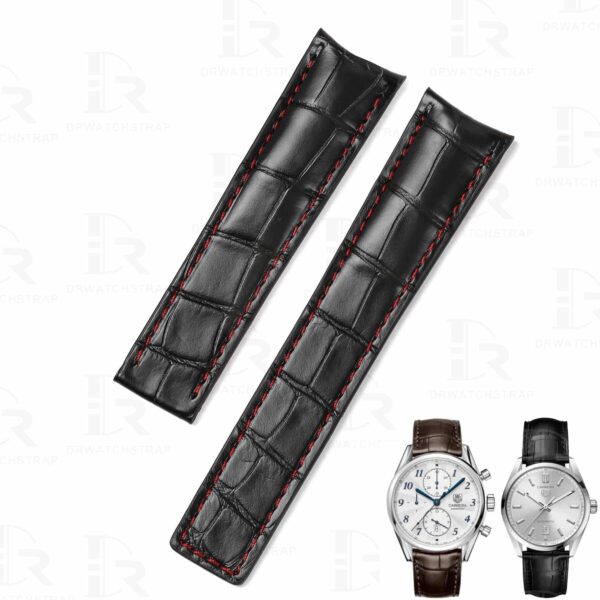 Custom alligator leather strap for TAG Heuer Carrera Heritage watches