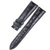 Custom Alligator crocodile handmade black replacement Bulgari leather watch strap and watch band replacement for Bvlgari Bvlgari / Assioma