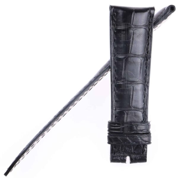 Custom Alligator crocodile handmade brown replacement Bulgari leather watch strap and watch band replacement for Bvlgari Bvlgari / Assioma