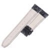 Custom handmade black alligator replacement leather watch band for Carl F Bucherer straps