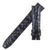 Custom handmade black alligator replacement leather watchbands for Carl F Bucherer straps