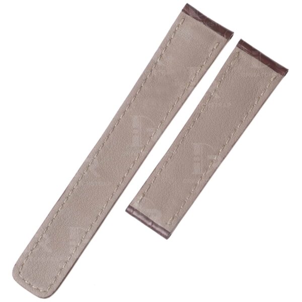 Custom handmade replacement leather alligator watchbands for Carl f Bucherer strap