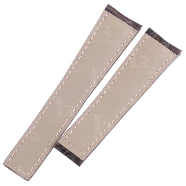 Custom handmade alligator black replacement leather watch bands for Tag Heuer Carrera Heritage watches