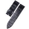Custom handmade replacment black watchbands for Franck Muller Heart 5000H 5002M QZ straps