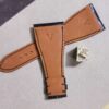 Custom logo engraved personalized leather watch band strap