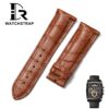 Custom replacement Brown alligator watchband for Parmigiani Fleurier strap (1)