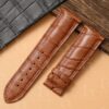 Custom replacement Brown alligator watchband for Parmigiani Fleurier watchstrap