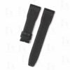 Custom Textile nylon canvas replacement black watch band and strap for IWC Pilot 21mm 22mm
