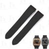Black nylon watch strap for Cartier De Santos 100 canvas kevlar material