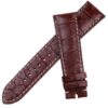 Handmade custom leather alligator watch bands for Corum Admiral's Cup Golden Bridge straps